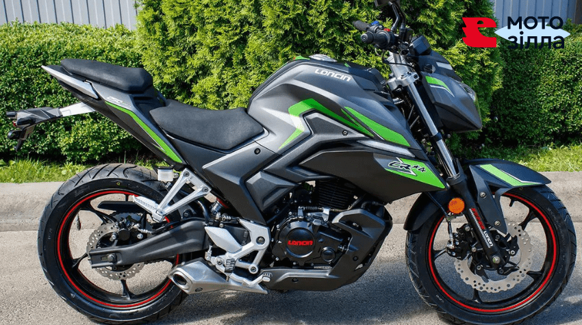 Мотоцикл Loncin зеленый с черным